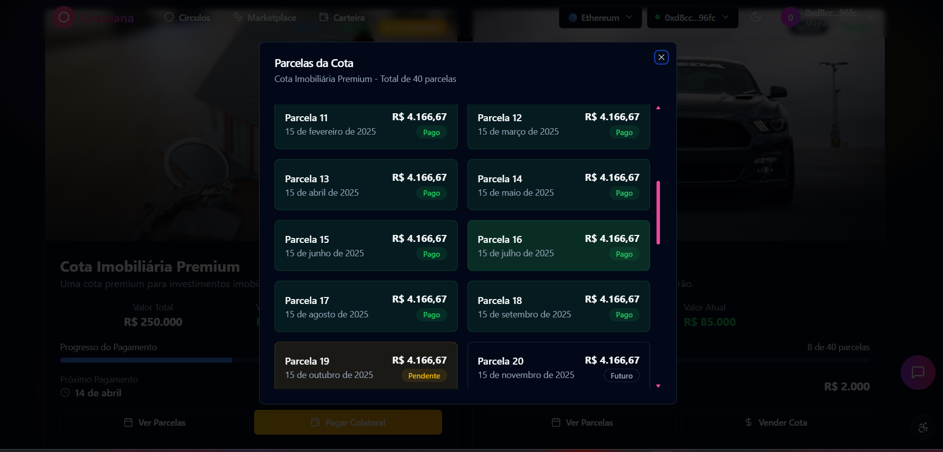 Pagamentos e gestão
